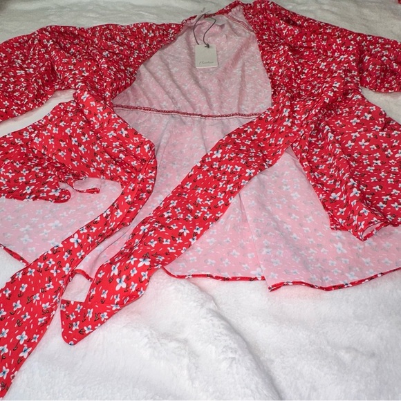 Floral tie front top - Picture 11 of 16